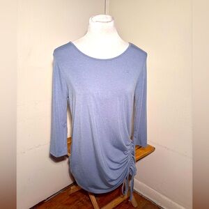 Zenana Premium Side Ruched Shirt